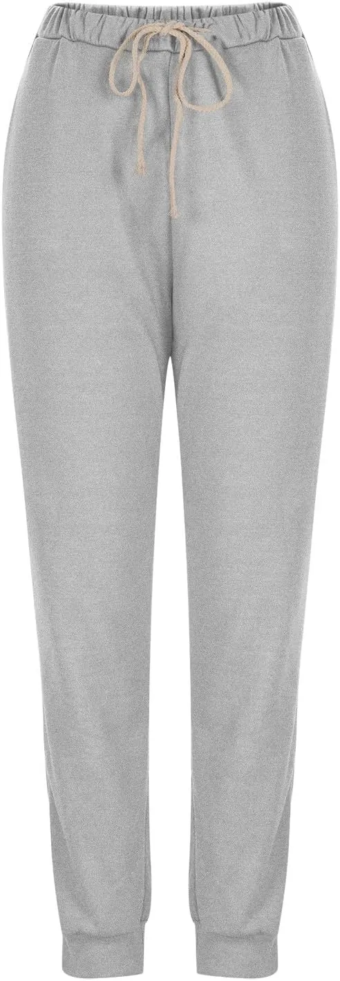 2pc Womens Warm Sherpa Lined Athletic Sweatpants High Waisted Jogger Pants Fleece Winter Thicken Outdoor Long Pants