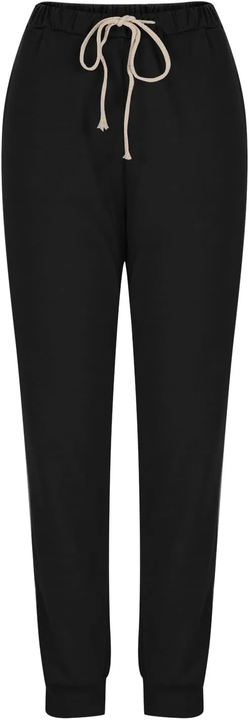 2pc Womens Warm Sherpa Lined Athletic Sweatpants High Waisted Jogger Pants Fleece Winter Thicken Outdoor Long Pants