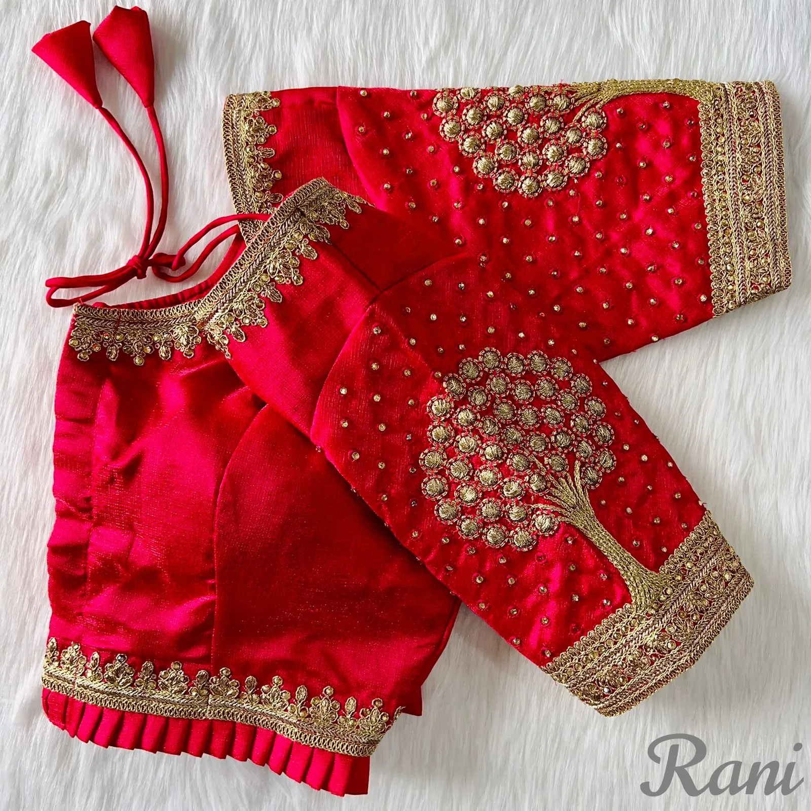 3D Embroidery Work Blouse