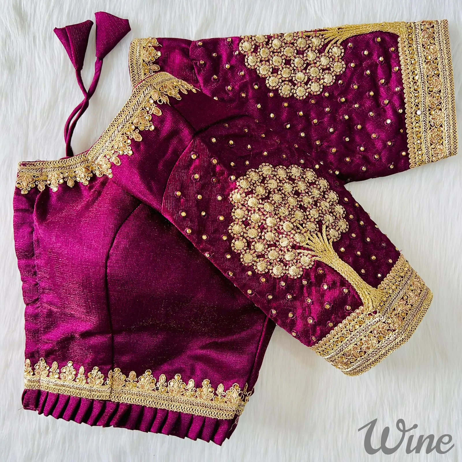 3D Embroidery Work Blouse