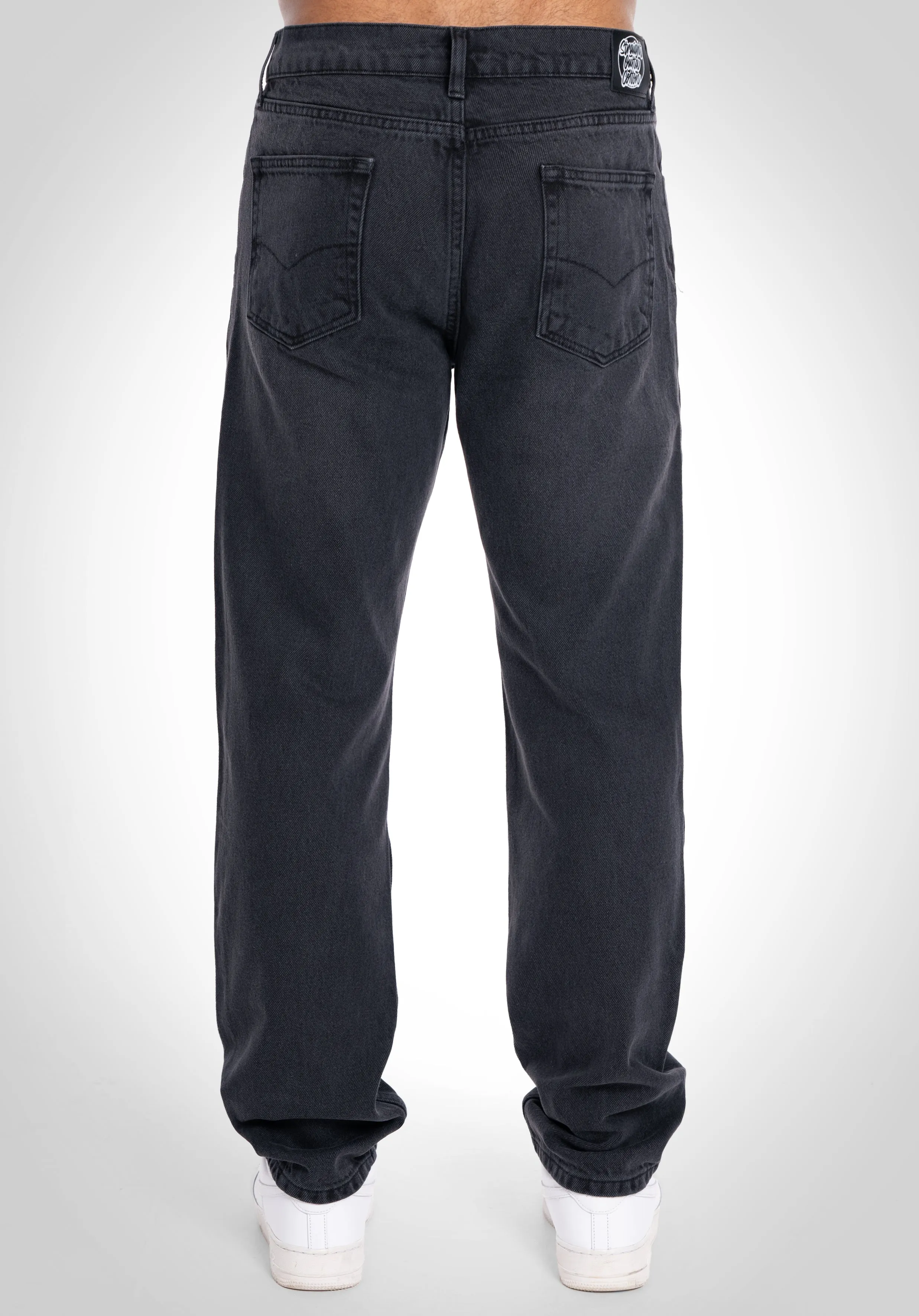 5 Pocket Black Denim - Washed Black