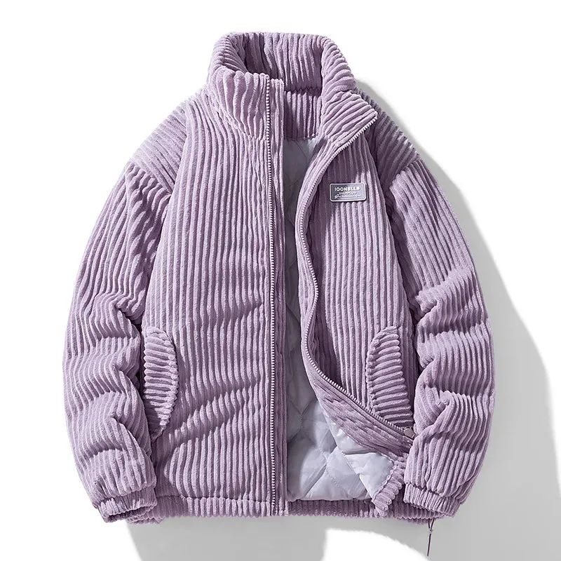 Aidase Thicken down Cotton-padded Jacket Corduroy Cotton-padded High-grade Men's Fashion Cool Winter Jacket Cotton-padded Jacket