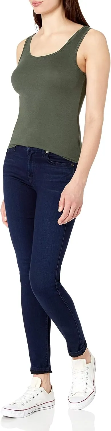 Amazon Essentials Women's Slim-Fit Tank, Pack of 2