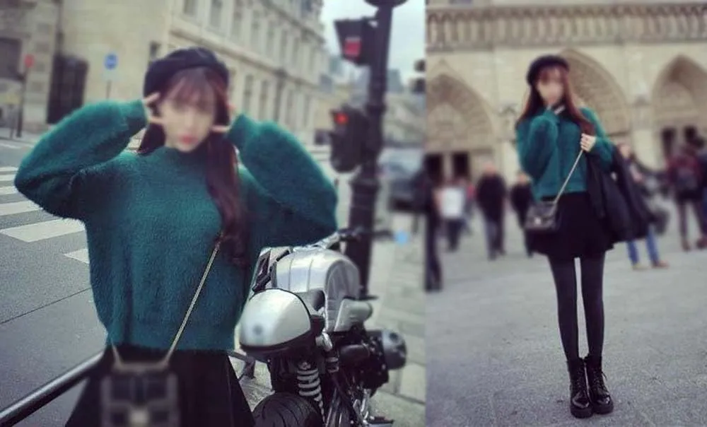 Angora Cashmere Blend Loose Warm Sweater Casual Thick Fleece Turtleneck Sweater Crewneck Knit Pullover Sweater