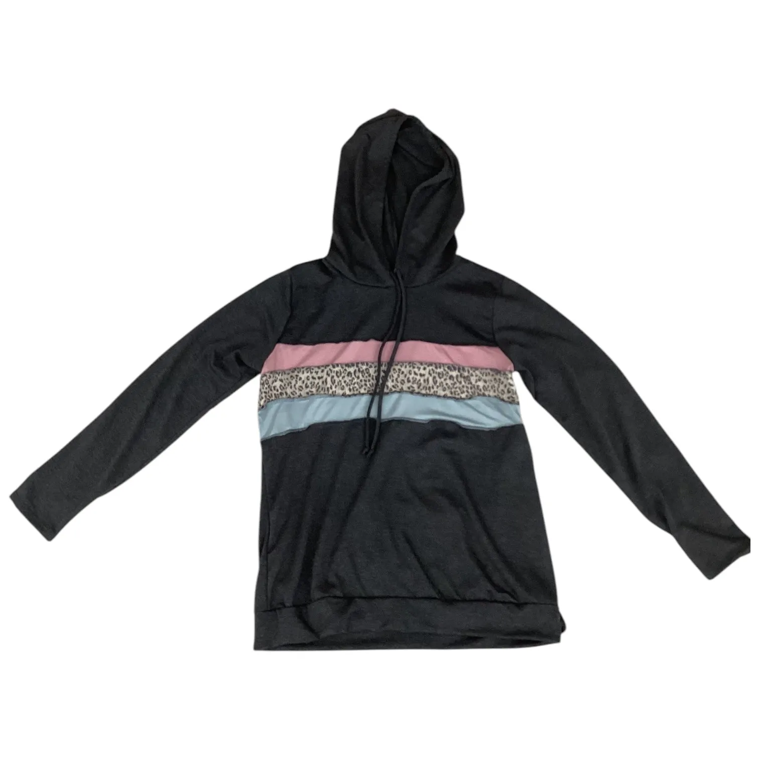 Athletic Top Long Sleeve Hoodie By Heimish Usa In Grey, Size: L