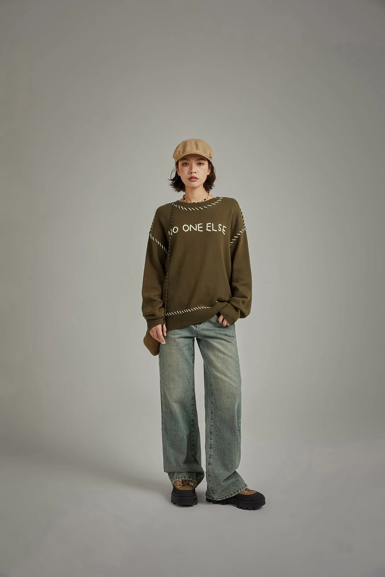 Basic Washed Wide Denim Jeans
