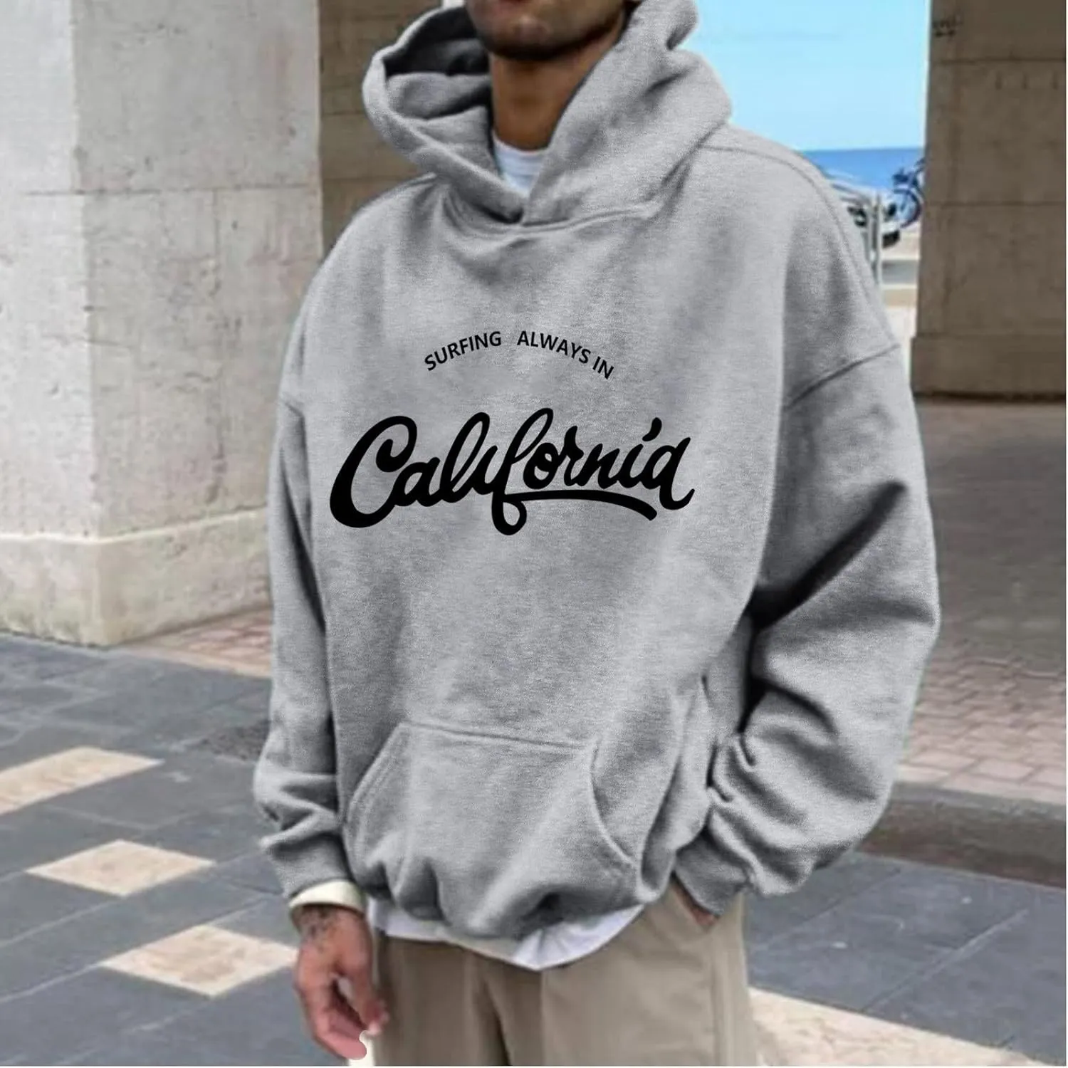 Big And Tall Hoodies For Men Loose Solid Hooded Sweater Top Mens Pullover Hoodie Buzos Para Mens Light Buzos Para