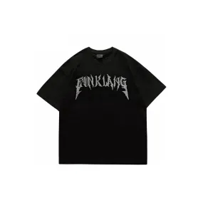 'Blinged' Cotton T-Shirt