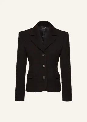 Classic fitted blazer in brown