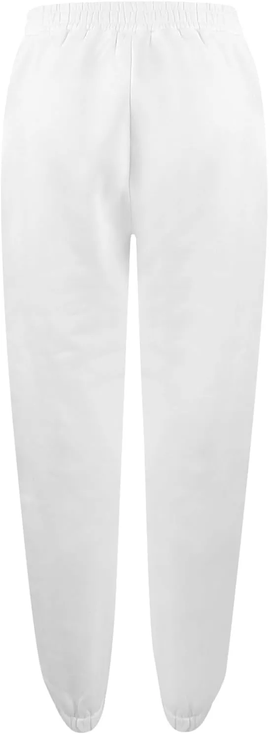 Crossover Sweatpants for Women Cotton Fleece Joggers Baggy Cinch Bottom Sweatpants Casual Loose Sweat Pants w/Pockets