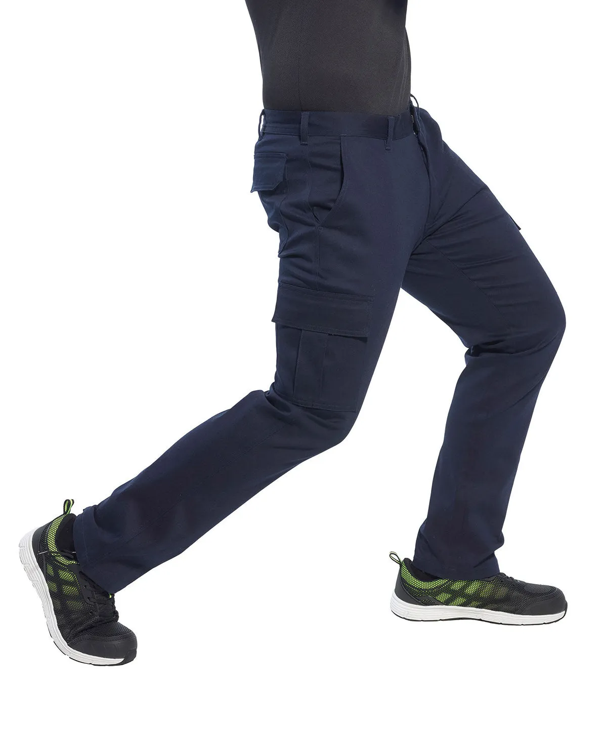 Dark Navy - Stretch slim combat trousers (S231) slim fit