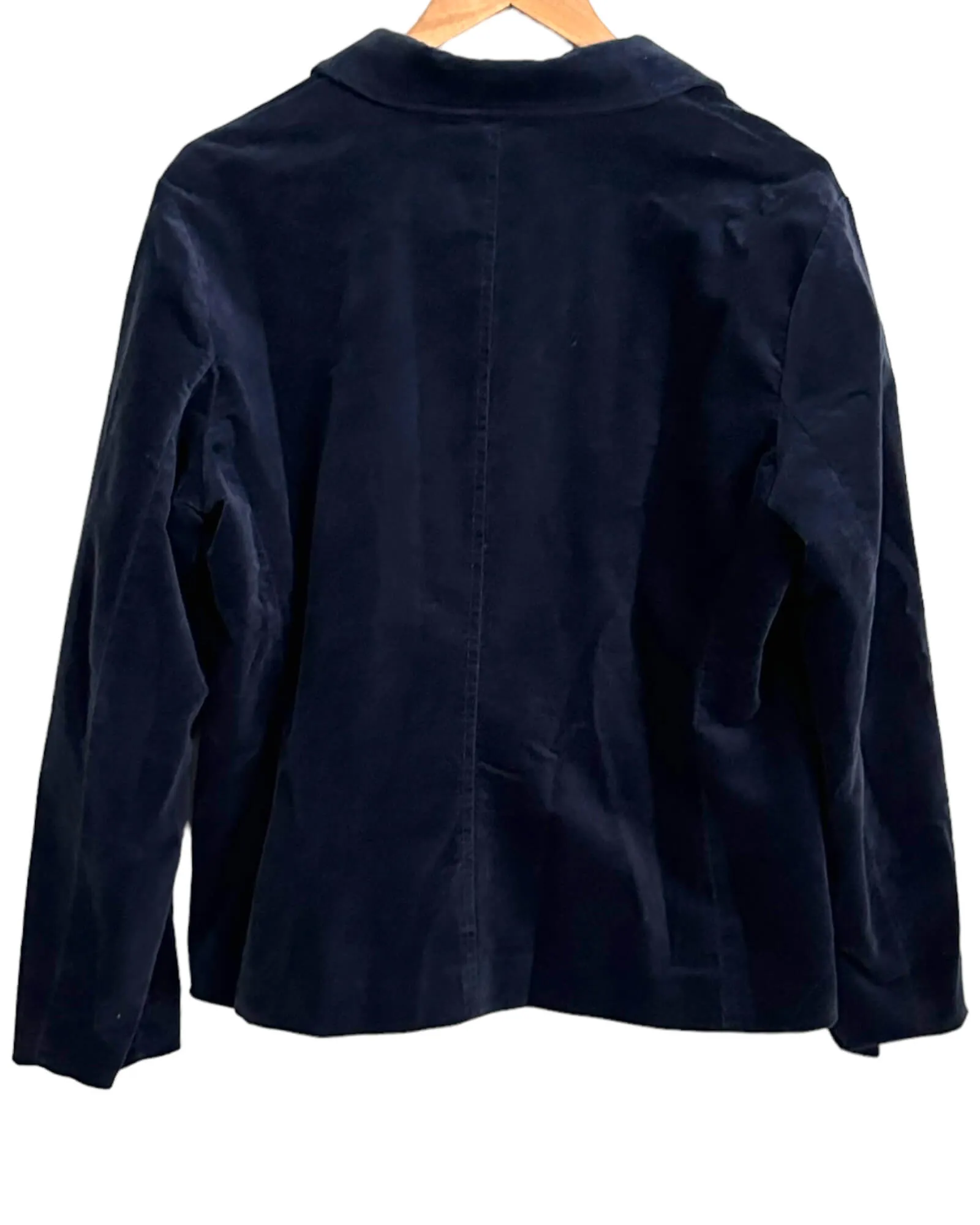 Dark Winter Navy Velvet Jacket