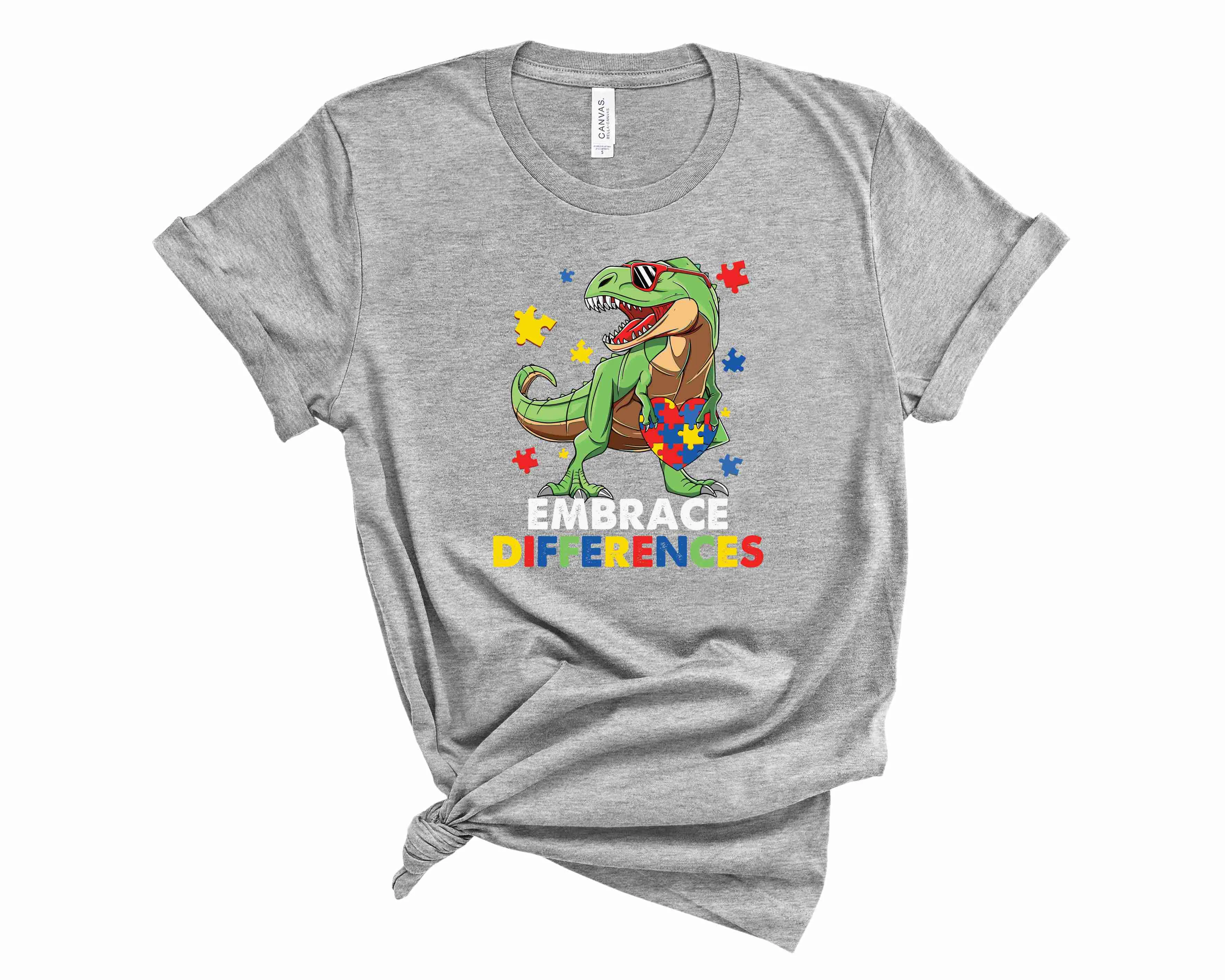 Dino Embrace Difference- Graphic Tee