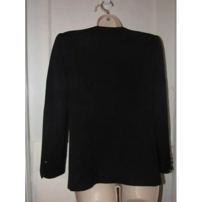 Dior Navy Blue Wool Vintage Blazer