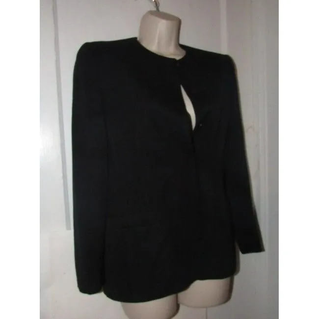 Dior Navy Blue Wool Vintage Blazer