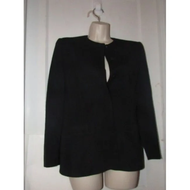 Dior Navy Blue Wool Vintage Blazer