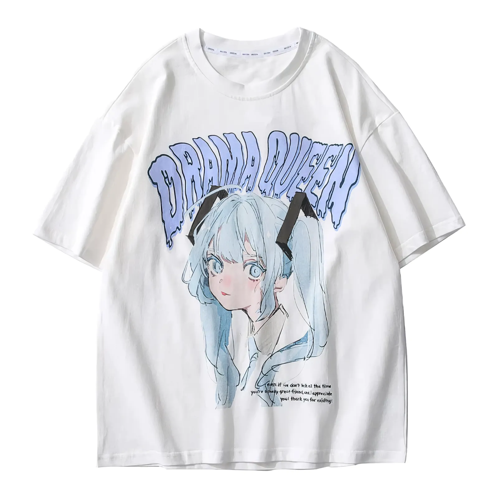 Extreme Aesthetic 'Drama Queen' Graphic Print Cotton T-Shirt
