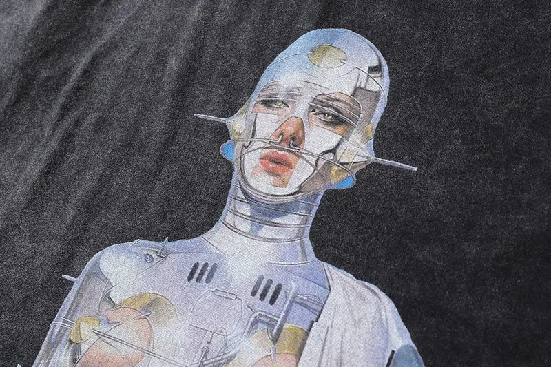 Hajime Sorayama Oversize Cotton T-Shirt