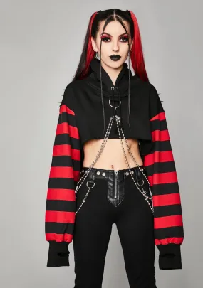 Hear My Screams Crop Hoodie