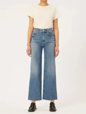 Hepburn Crop Wide Leg Jean - Denim