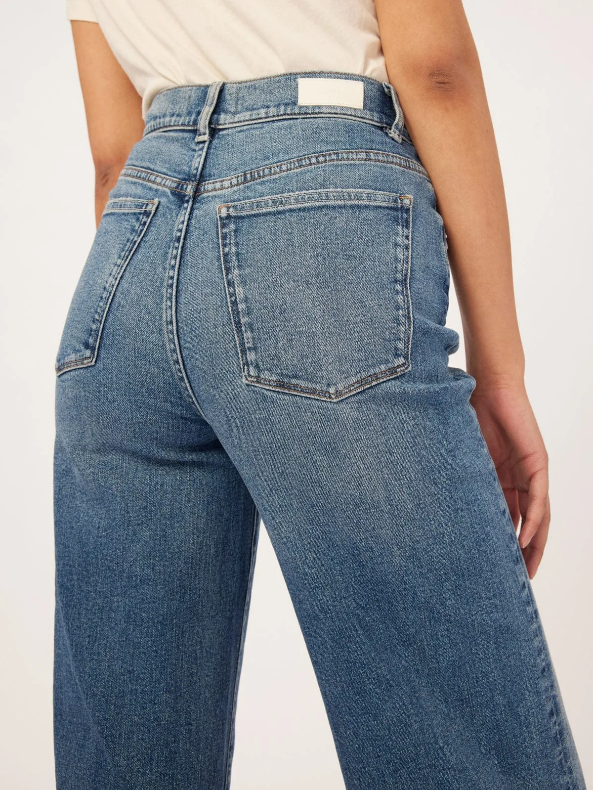 Hepburn Crop Wide Leg Jean - Denim