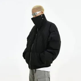 High Collar Cotton-Padded Jacket