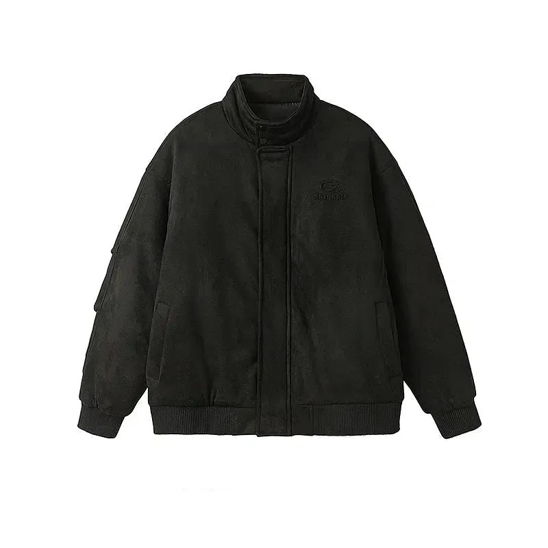 High Collar Padded Cotton Jacket