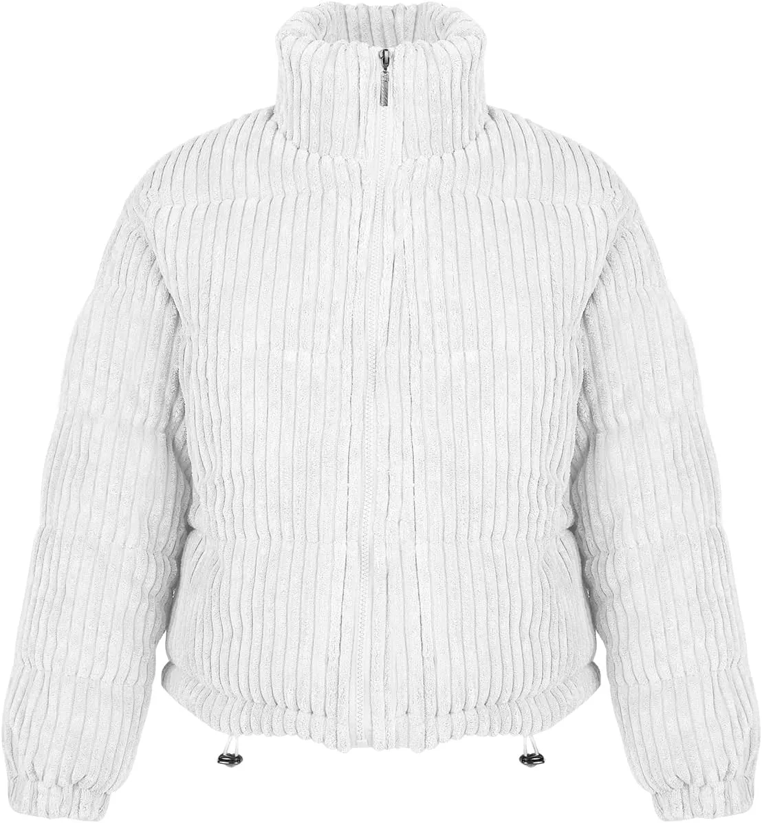 Kissonic Women's Winter Puffer Down Corduroy Jacket Lightweight Padded Jacket