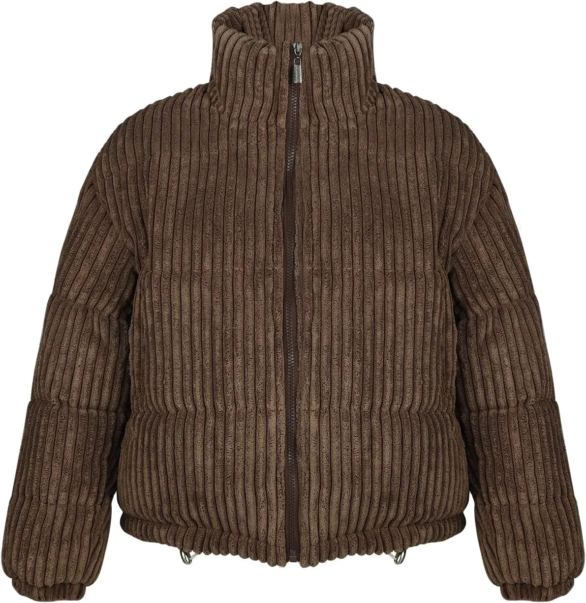 Kissonic Women's Winter Puffer Down Corduroy Jacket Lightweight Padded Jacket
