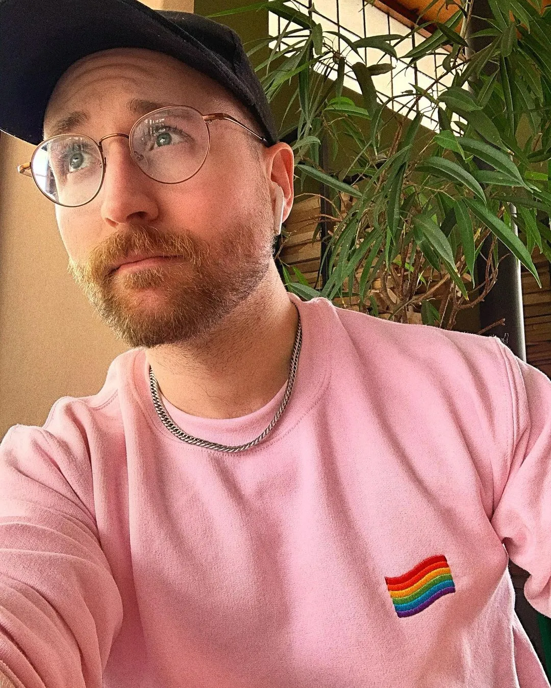 LGBT Flag Embroidered Sweater