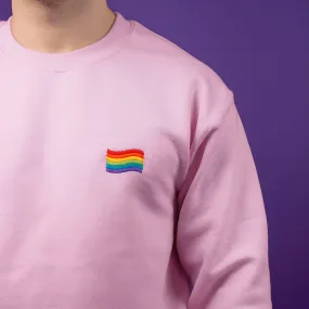 LGBT Flag Embroidered Sweater