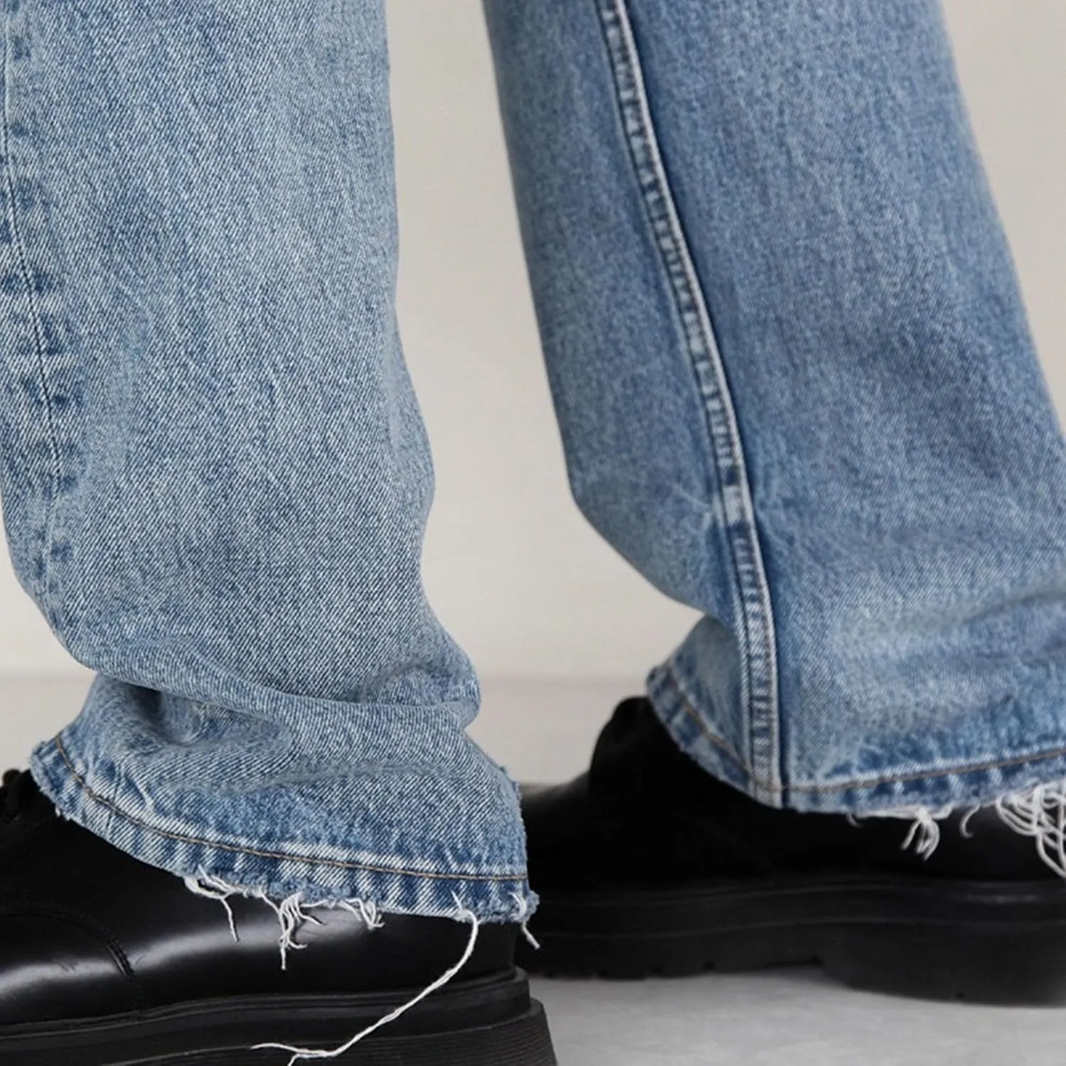 Men's Casual Regular Fit Denim Pants Vintage Straight Leg Streetwear Jeans Slim Fit Fashion Washed Jeans
