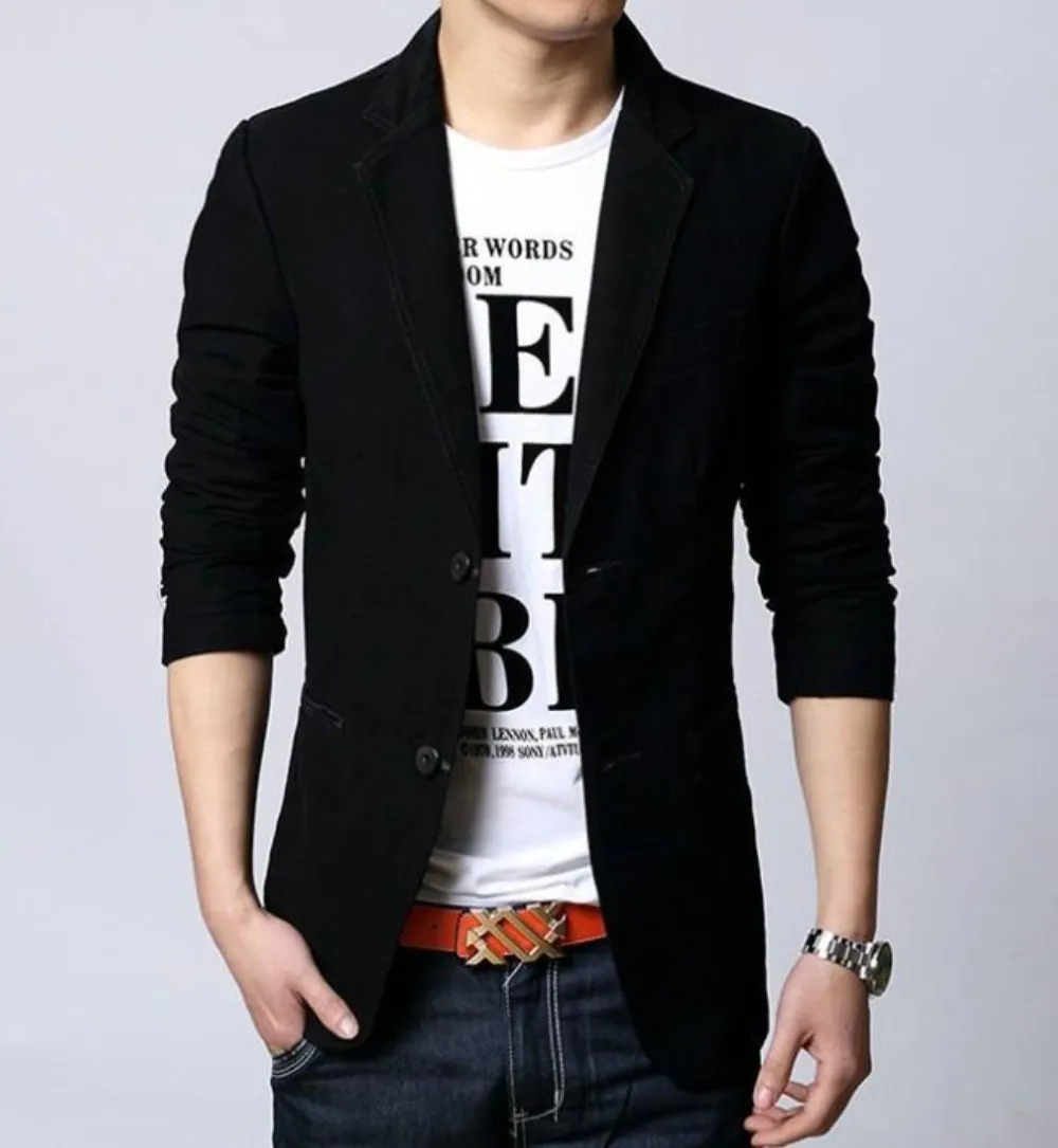 Mens Classic Two Button Blazer