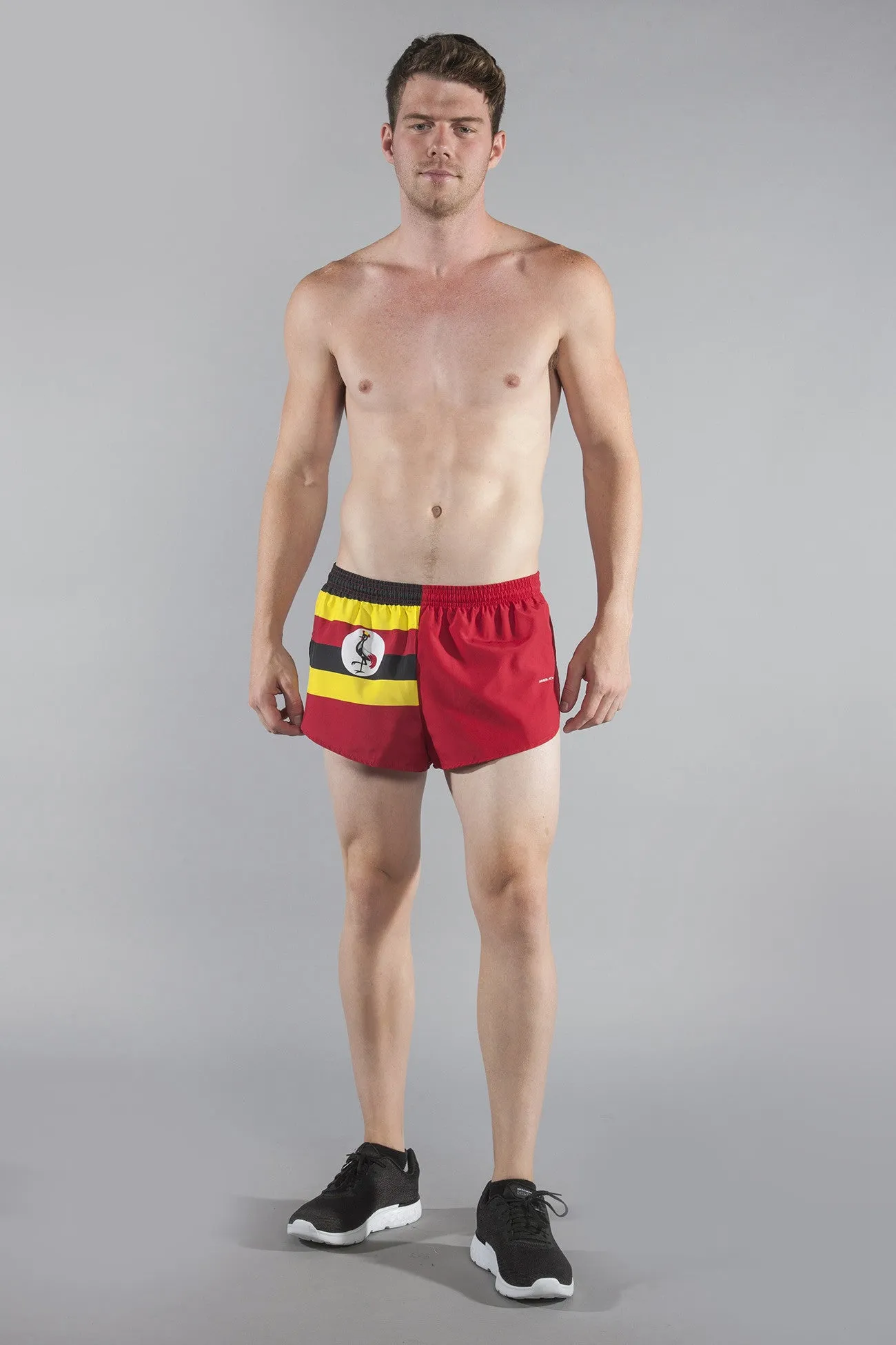 Men's Flag 1" Elite Split Shorts [U-Z] - Uganda