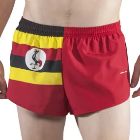 Men's Flag 1" Elite Split Shorts [U-Z] - Uganda