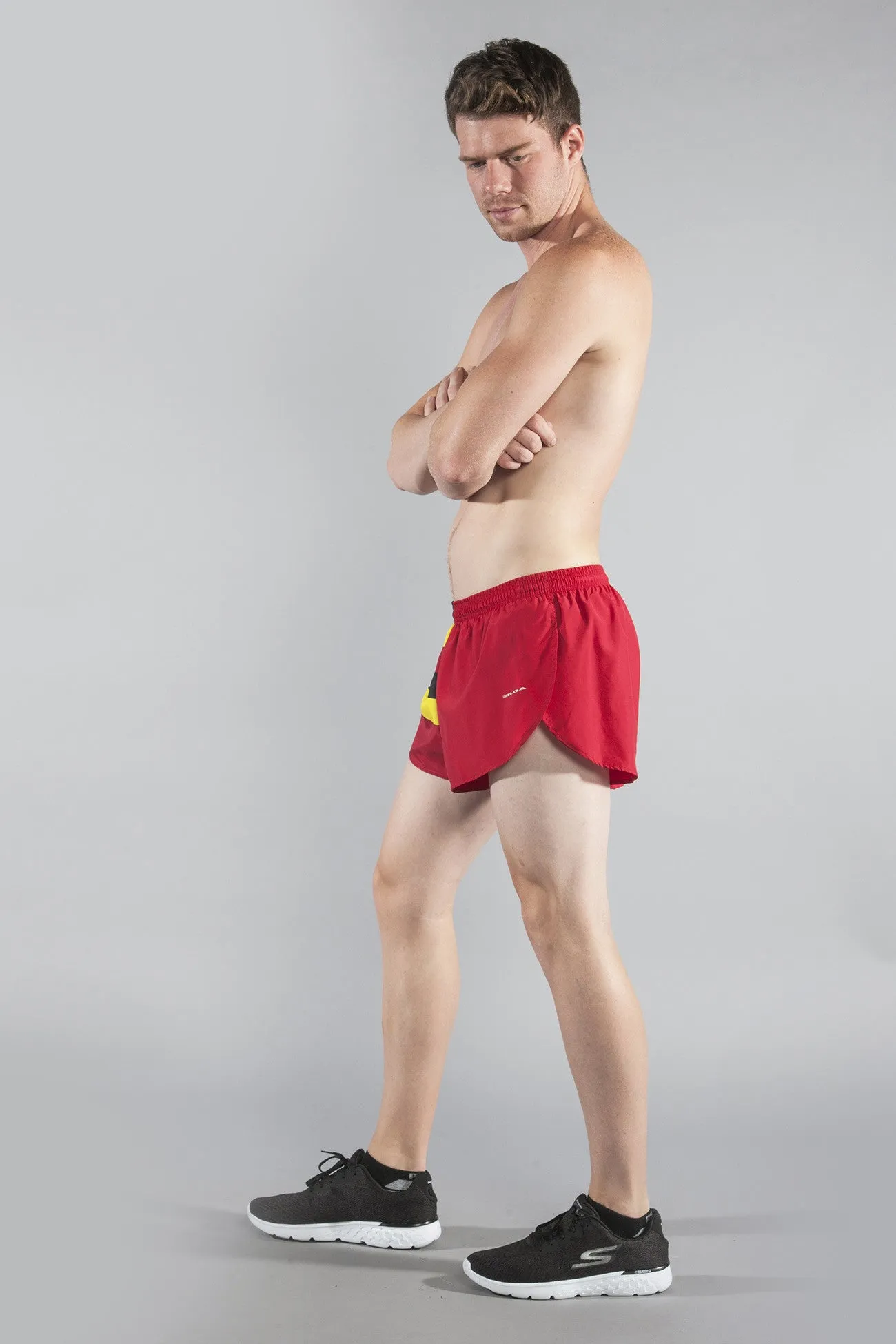 Men's Flag 1" Elite Split Shorts [U-Z] - Uganda