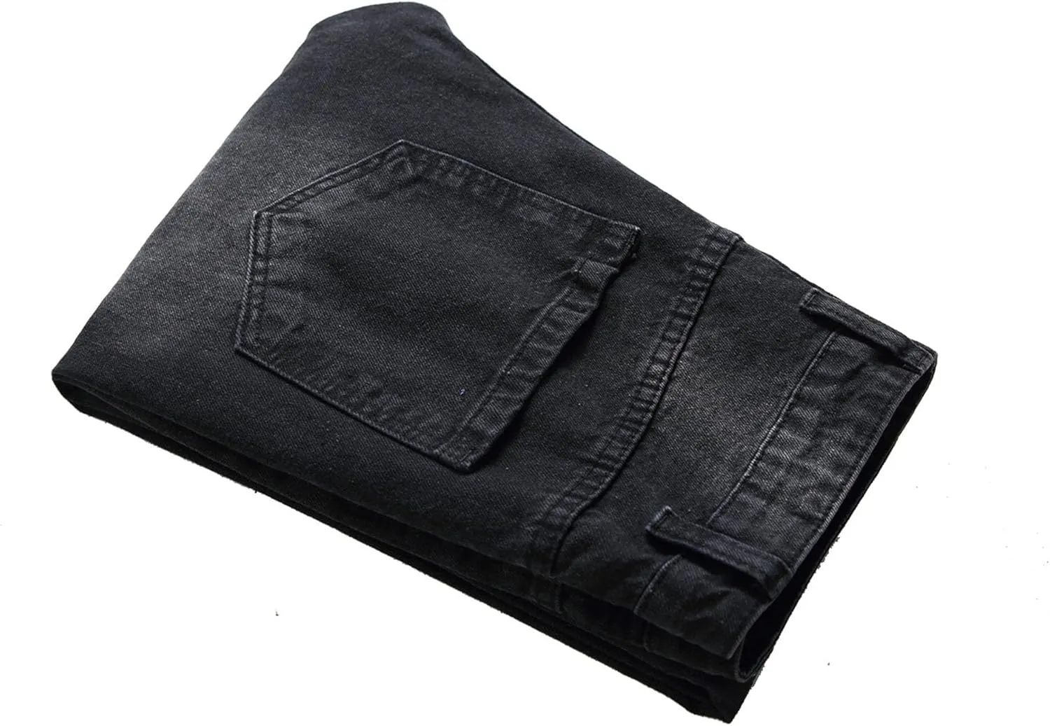 Mens Ripped Skinny Stretch Jeans Vintage Washed Straight Leg Denim Pants Slim Fit Destroyed Jean Trousers