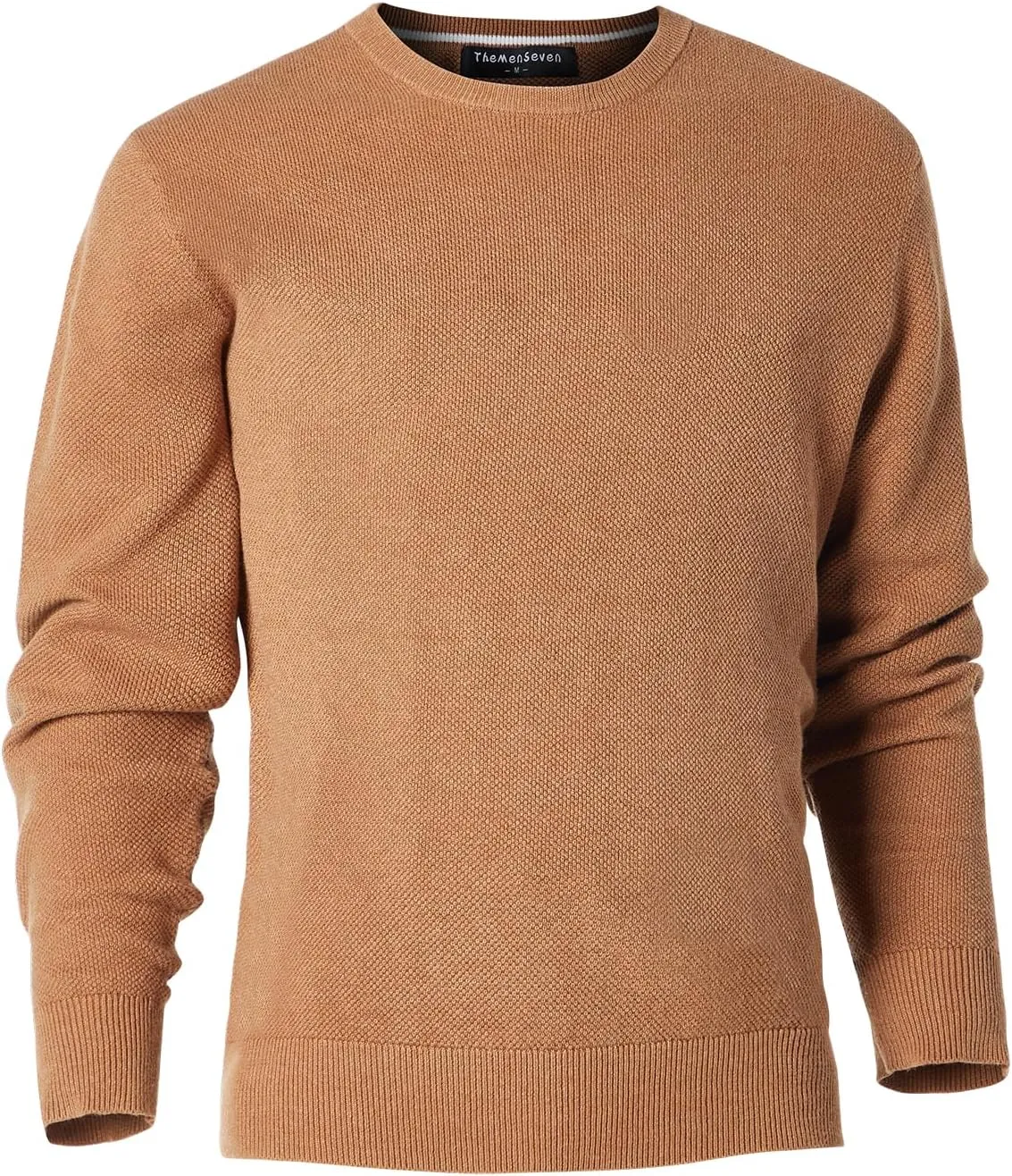 Men's Slim Fit Casual Long Sleeve Crewneck Pullover Sweater
