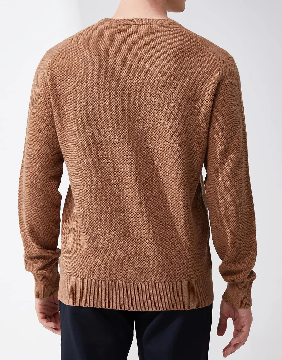 Men's Slim Fit Casual Long Sleeve Crewneck Pullover Sweater
