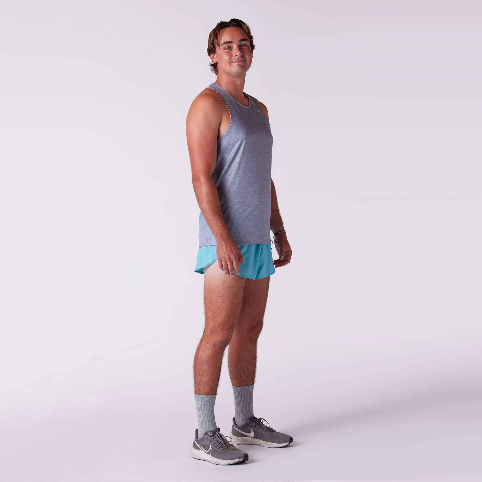 Men's Solid 1" Elite Split Shorts - Seafoam