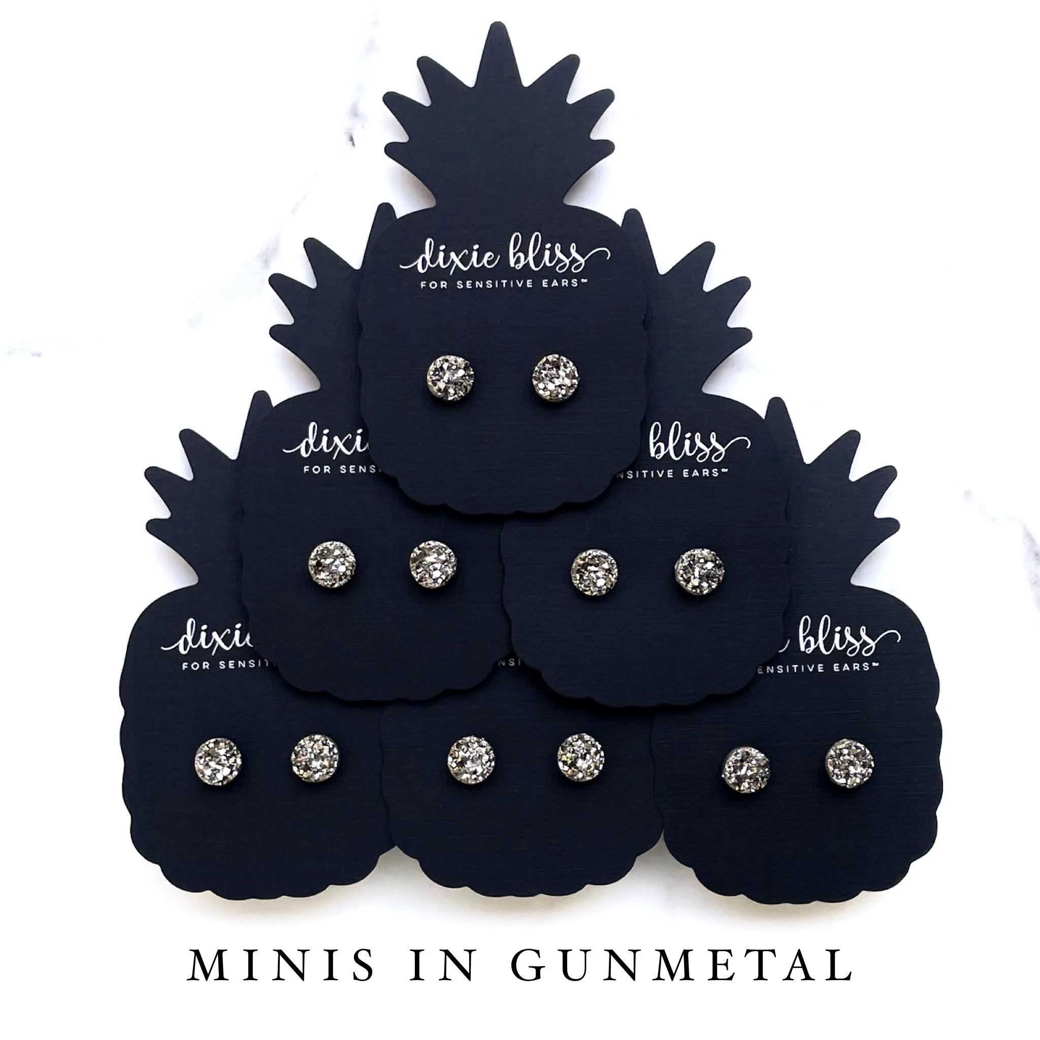 Minis in gunmetal