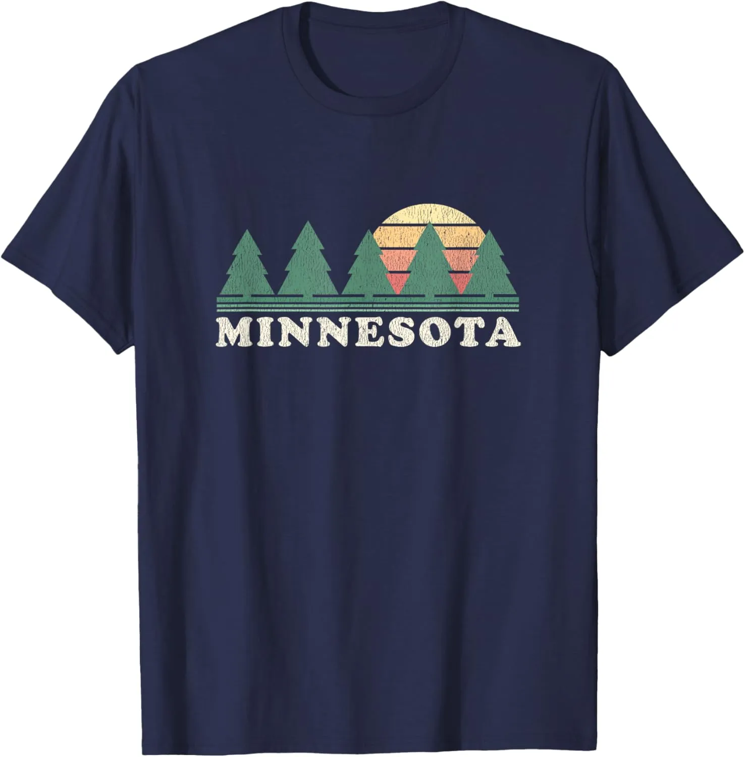 Minnesota MN T-Shirt Vintage Graphic Tee Retro 70s Design T-Shirt