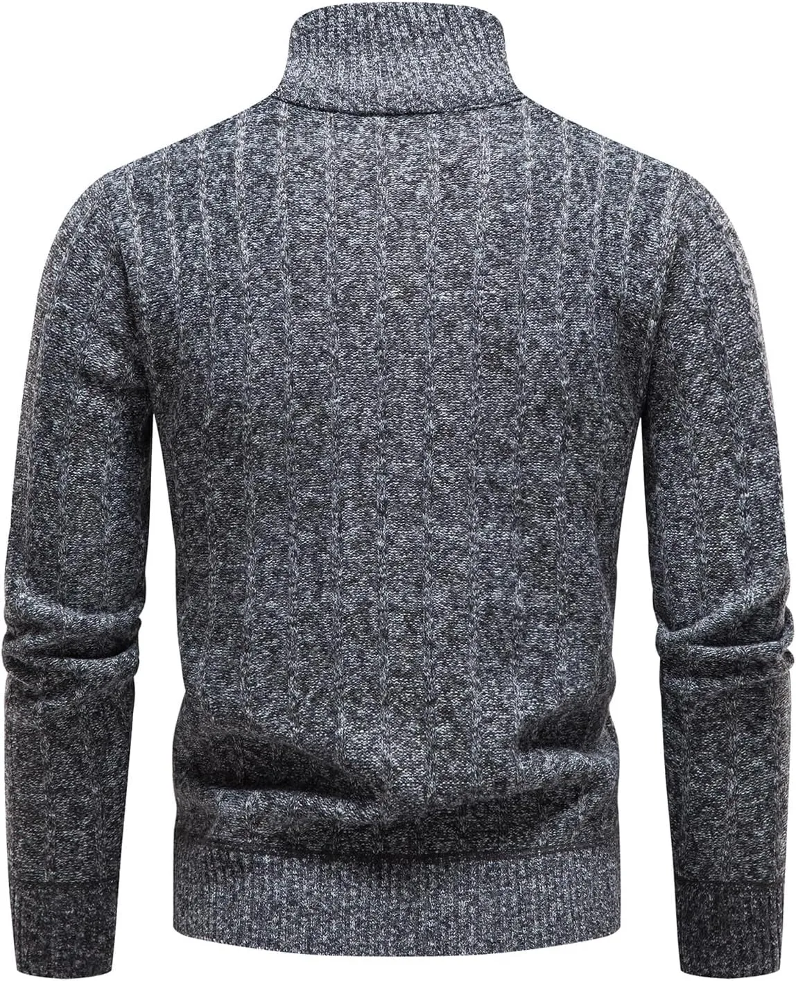 Mylldey Quarter Zip Sweater Men's Pullover Sweaters Knit Long Sleeve Sweater Mens