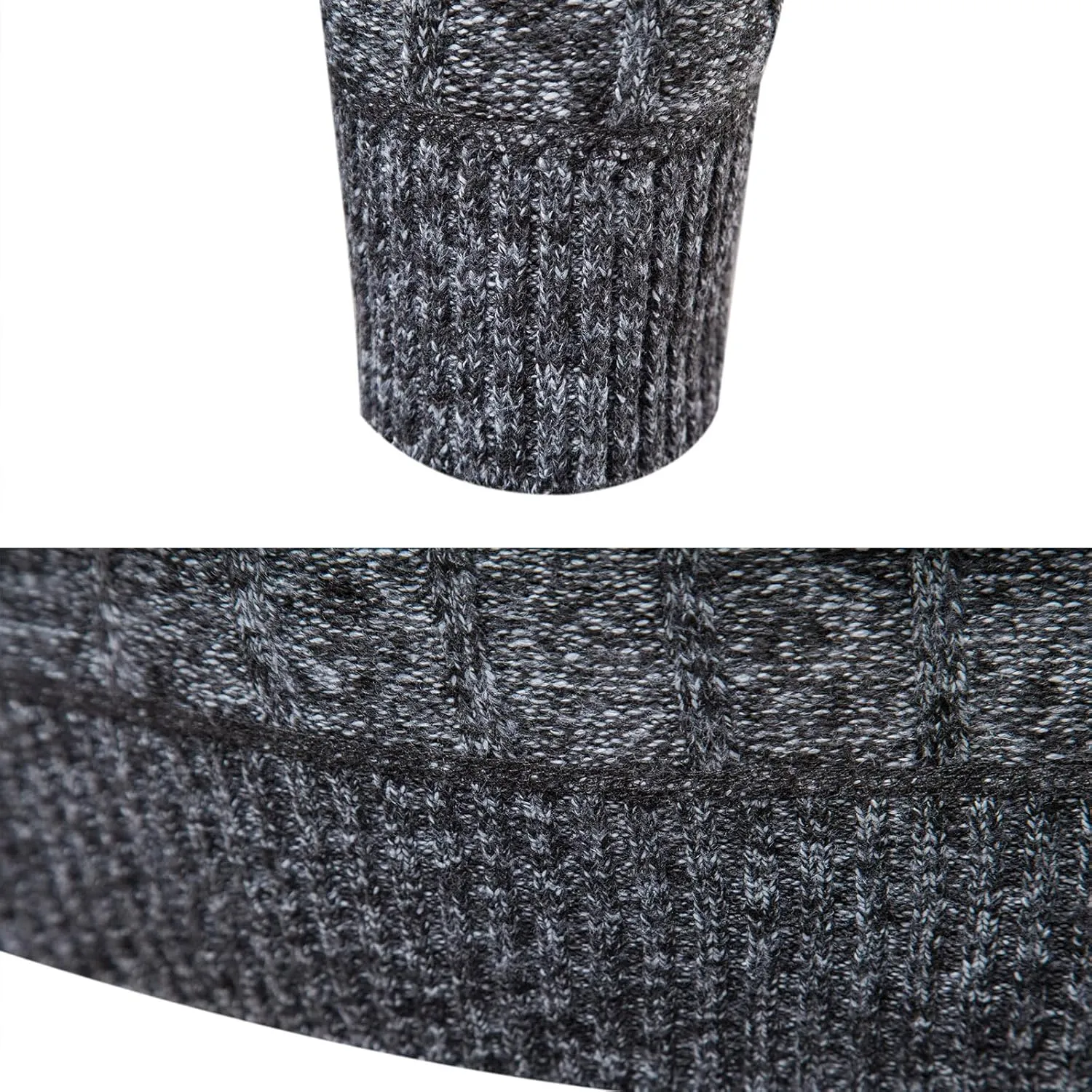 Mylldey Quarter Zip Sweater Men's Pullover Sweaters Knit Long Sleeve Sweater Mens