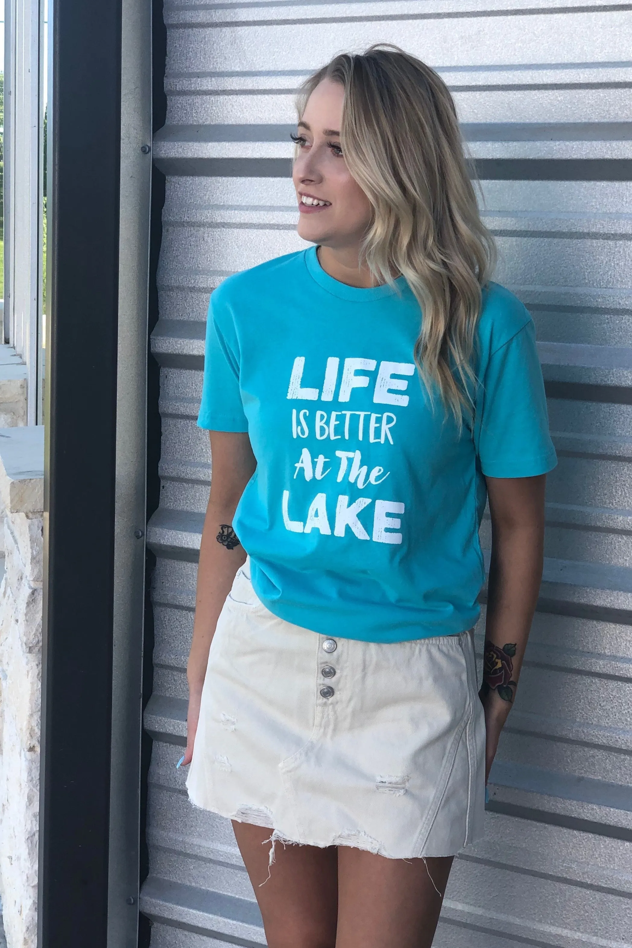 Next Level Apparel LIFE IS BETTER AT THE LAKE