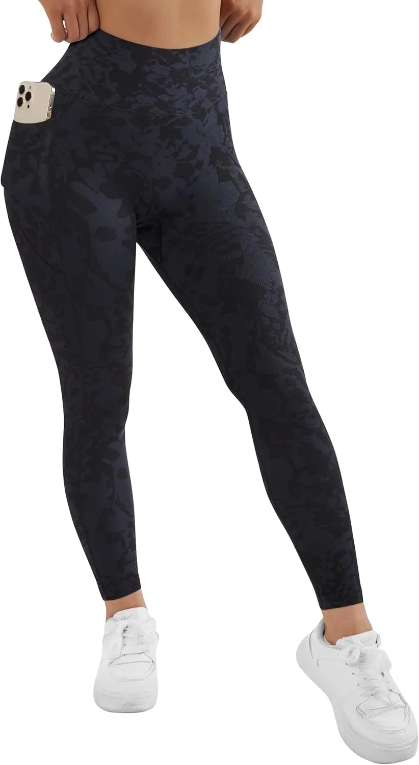 OMKAGI Women Scrunch Butt Lifting Leggings with Pockets Compression High Waisted Gym Workout Leggings
