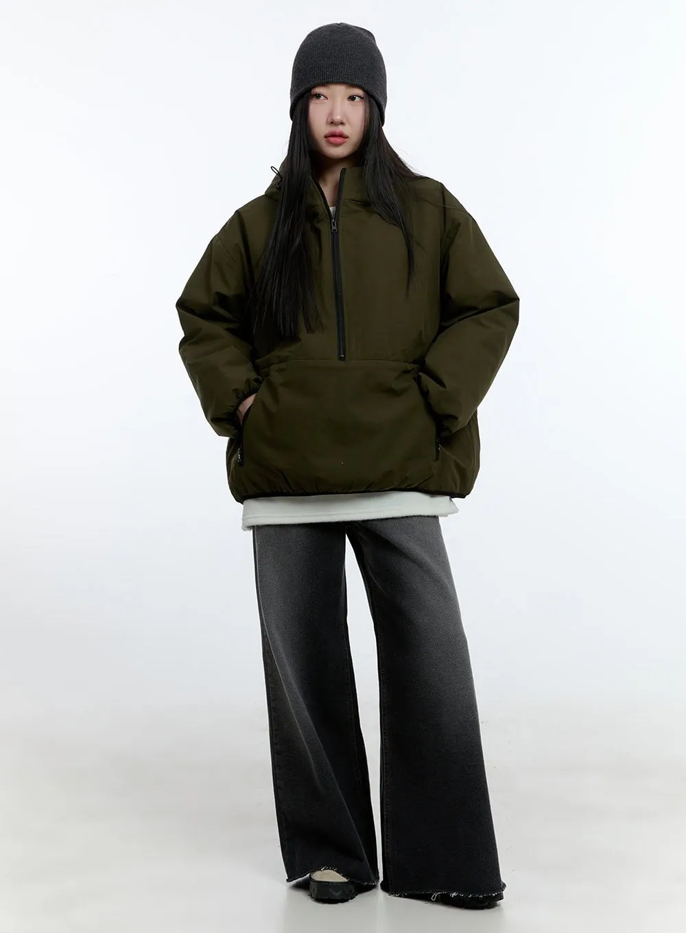 Padded Half-Zip Jacket CD423