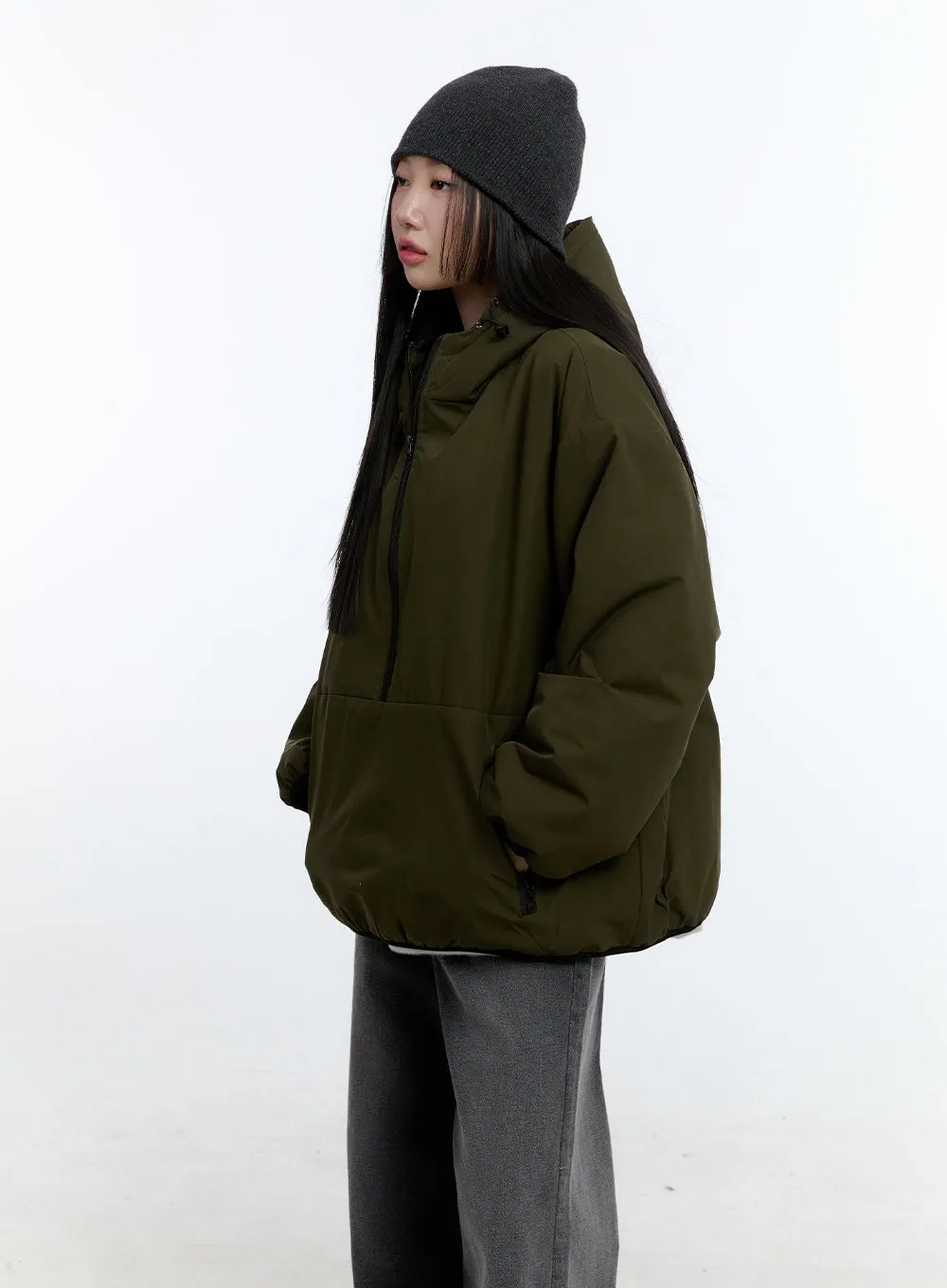 Padded Half-Zip Jacket CD423