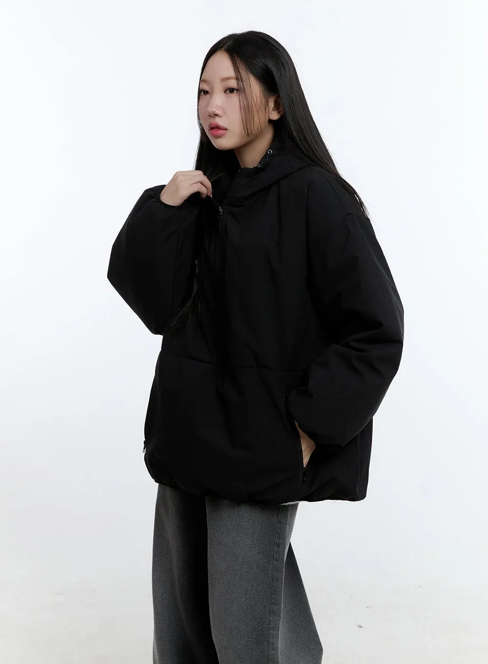 Padded Half-Zip Jacket CD423