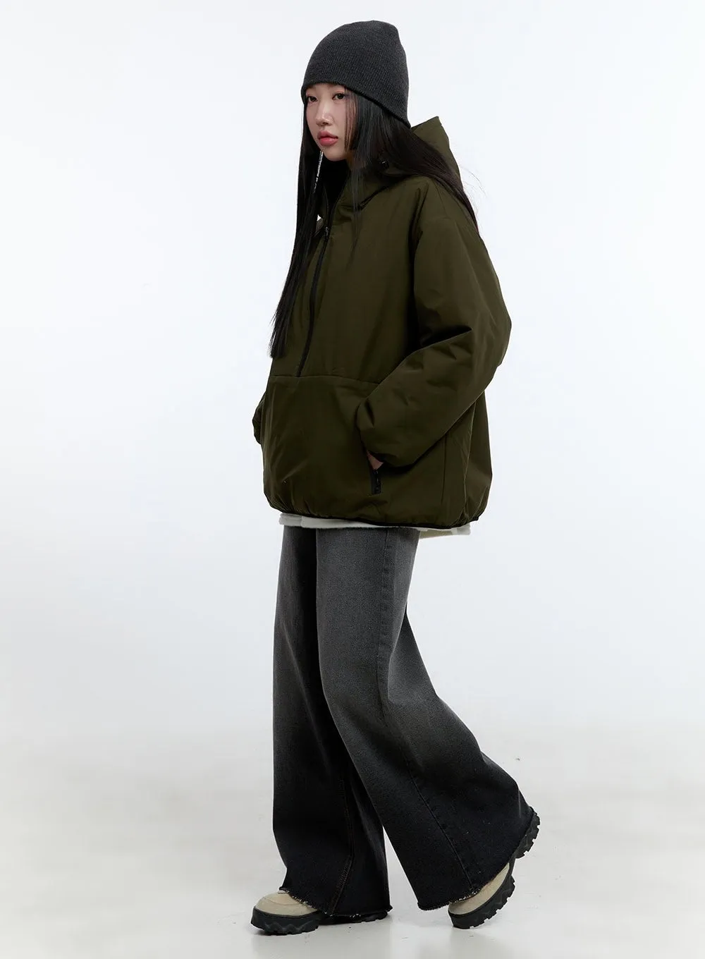 Padded Half-Zip Jacket CD423